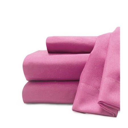 BALTIC LINEN Sobel Westex Soft and Cozy Easy Care Deluxe Microfiber Sheet Set   Hot Pink- Twin XL 3666984100000